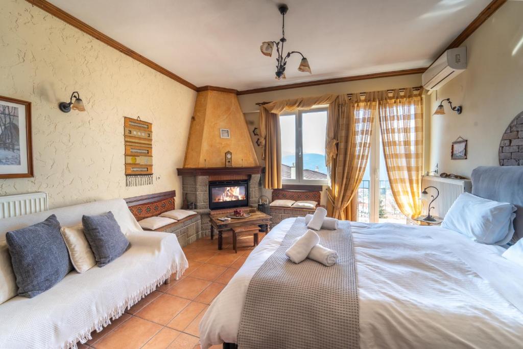 Posteľ alebo postele v izbe v ubytovaní Semeli Guesthouse
