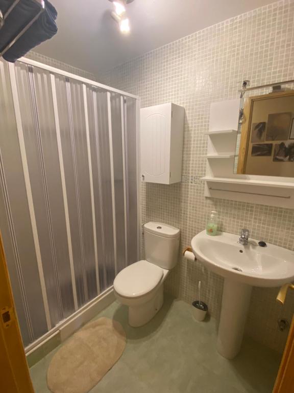 Koupelna v ubytování Casa La Fontana Bronchales