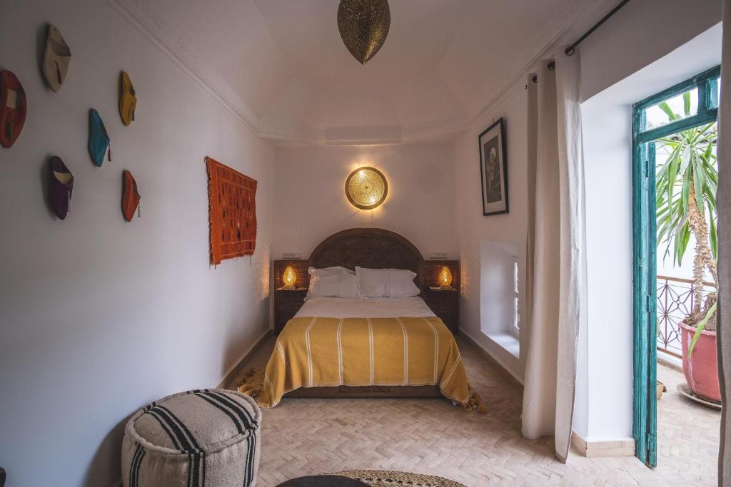 Postel nebo postele na pokoji v ubytování Riad Villa Berna under Swiss Management