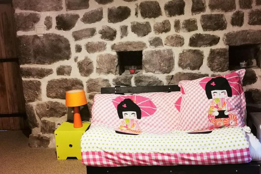Posteľ alebo postele v izbe v ubytovaní MARCOL' ANGE DEMEURE EN ARDECHE