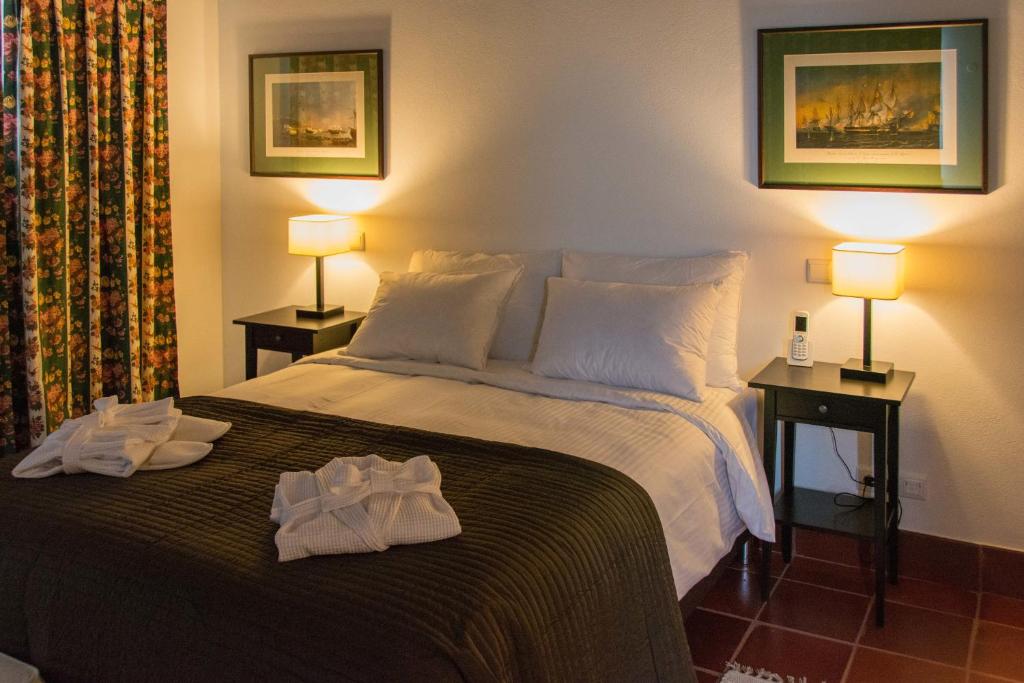 Postel nebo postele na pokoji v ubytování Hotel Rural Monte da Provença