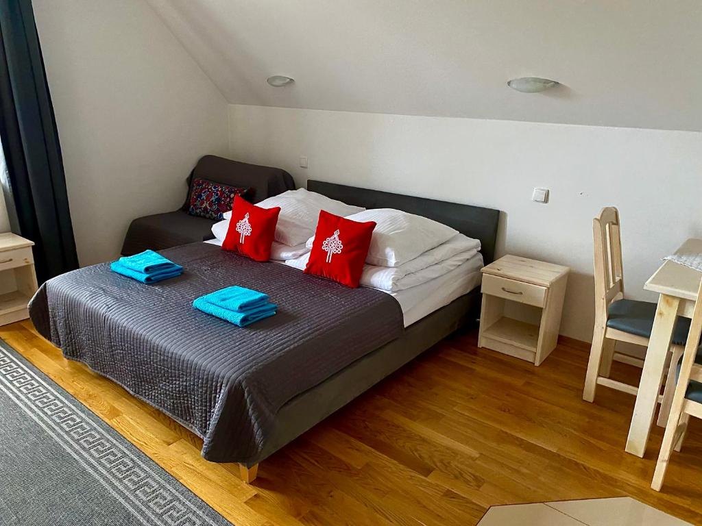 Letto o letti in una camera di Willa Aurinia