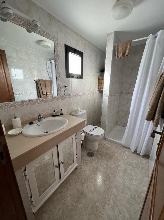 Kúpeľňa v ubytovaní BUNGALOW APARTAMENTO SOL