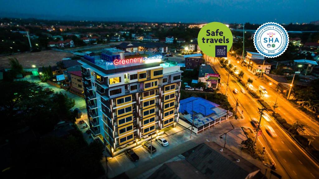 Nespecifikovaný výhled na destinaci Čiang Mai nebo výhled na město při pohledu z hotelu