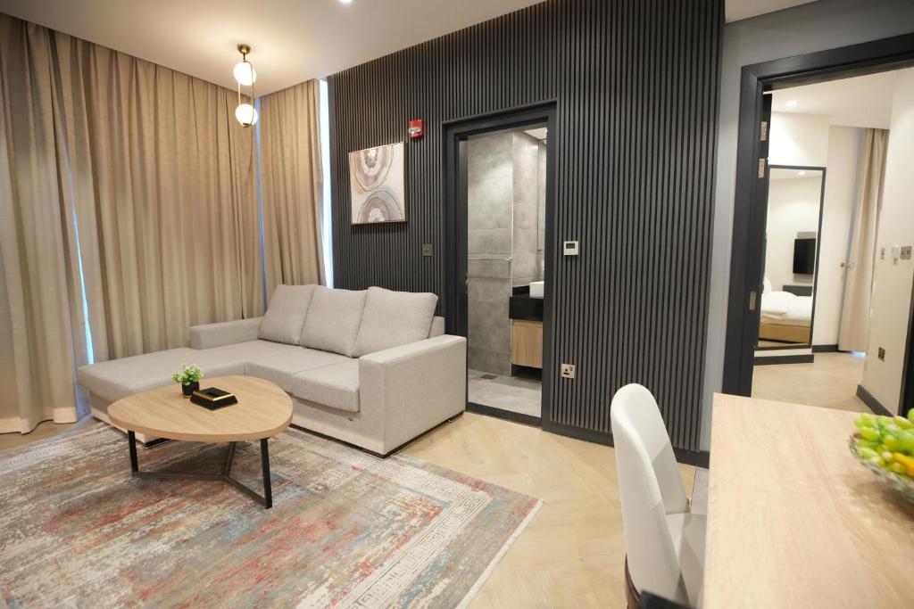 Posezení v ubytování Royal Mansoura Residence Hotel