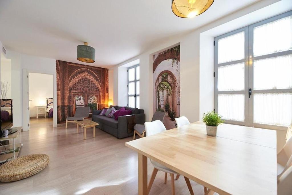 A seating area at Apartamento ideal para familias en Granada