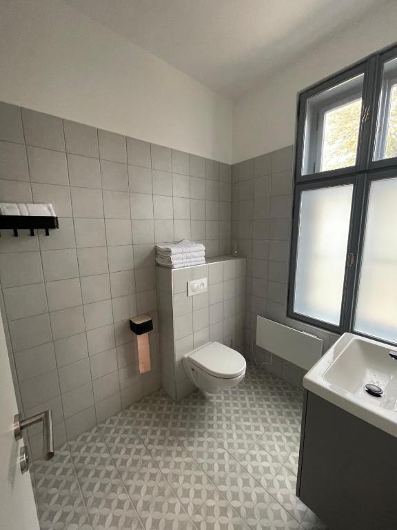 Koupelna v ubytování Dream Apartman