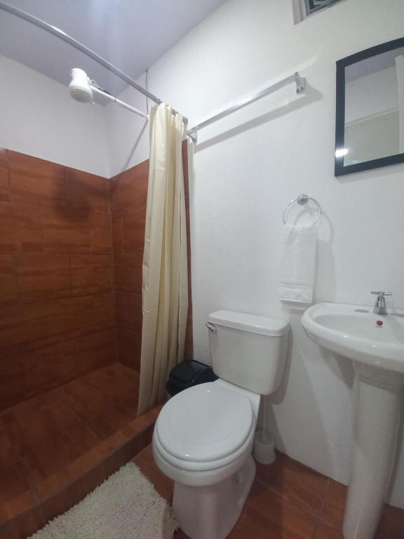 Koupelna v ubytování W's Hostel