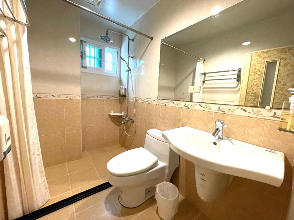 Koupelna v ubytování Shan Quan Zhi Lian Homestay