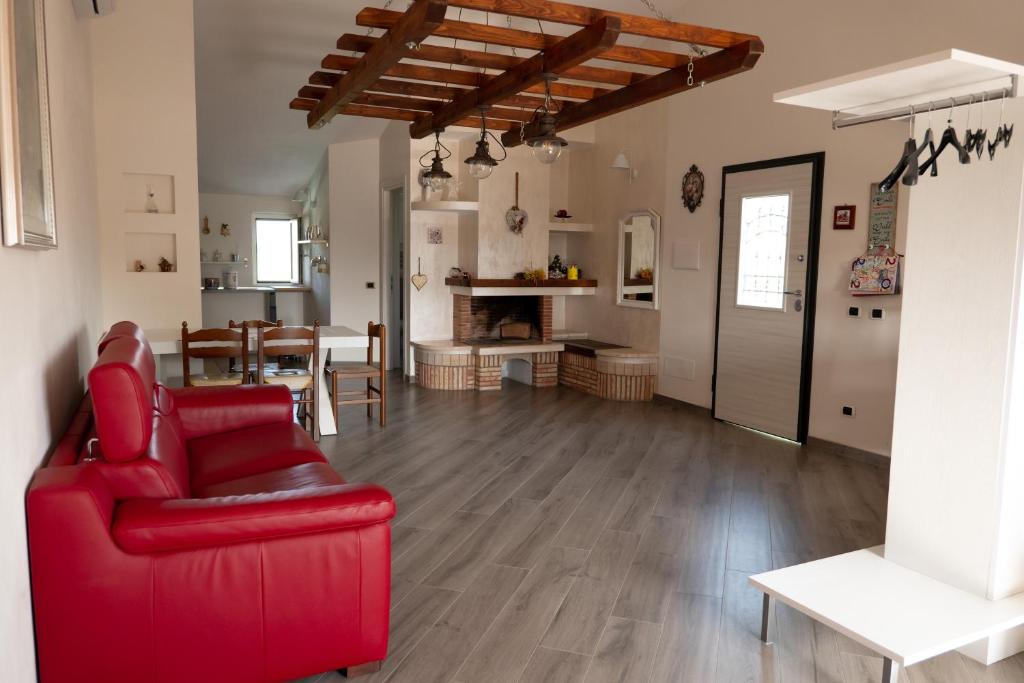 Kuchyň nebo kuchyňský kout v ubytování Agriturismo Casa Chiara