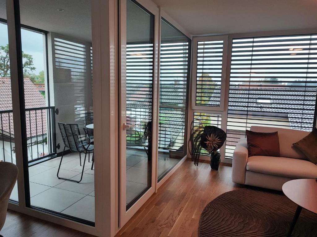 Posezení v ubytování Wohlfühlapartments in Hard