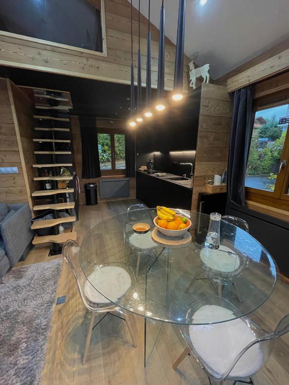 Posezení v ubytování CHALET MONT BLANC