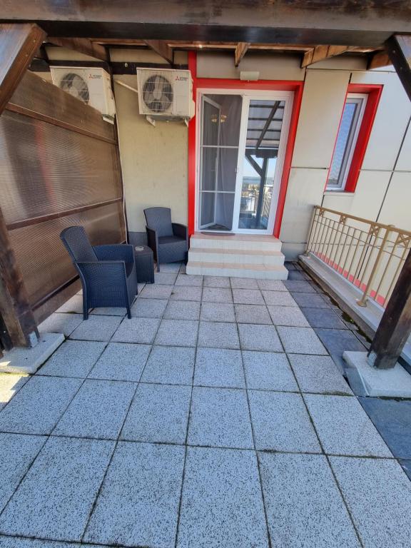 Balkón nebo terasa v ubytování Motel Via Targu Mures