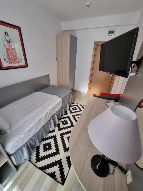 TV a/nebo společenská místnost v ubytování Motel Via Targu Mures