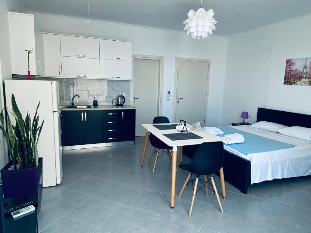 Η κουζίνα ή μικρή κουζίνα στο TERRACE VIEW APARTMENTS