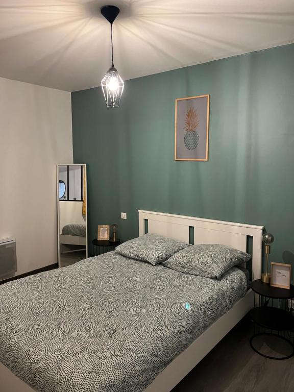 Posteľ alebo postele v izbe v ubytovaní Appartement cosy hyper centre colmar