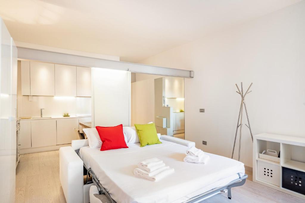 Posteľ alebo postele v izbe v ubytovaní Padova Centre Cosy Apartment
