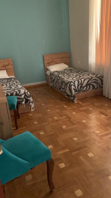 Postel nebo postele na pokoji v ubytování Red castle