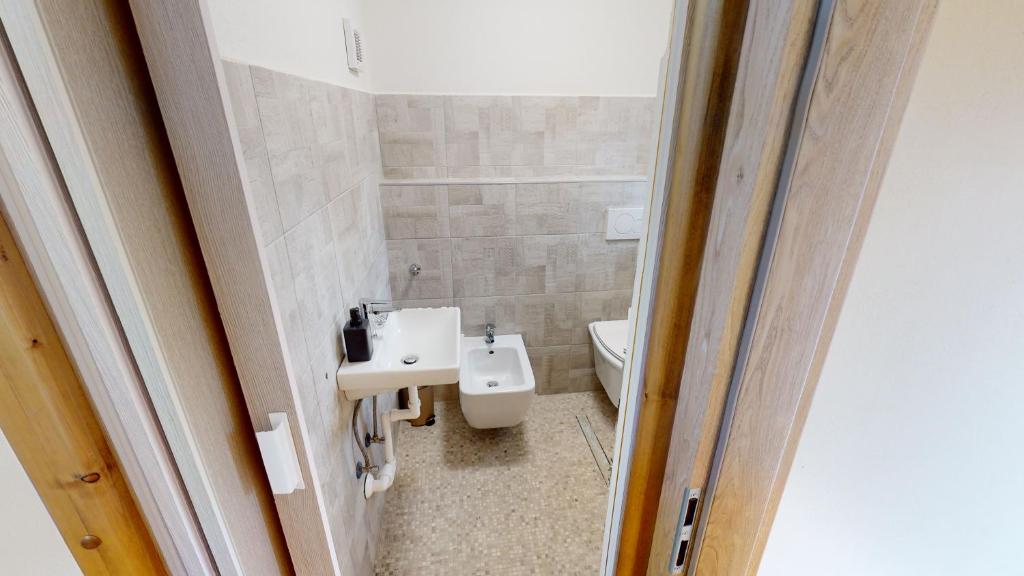 Koupelna v ubytování Apartmány U Mirase