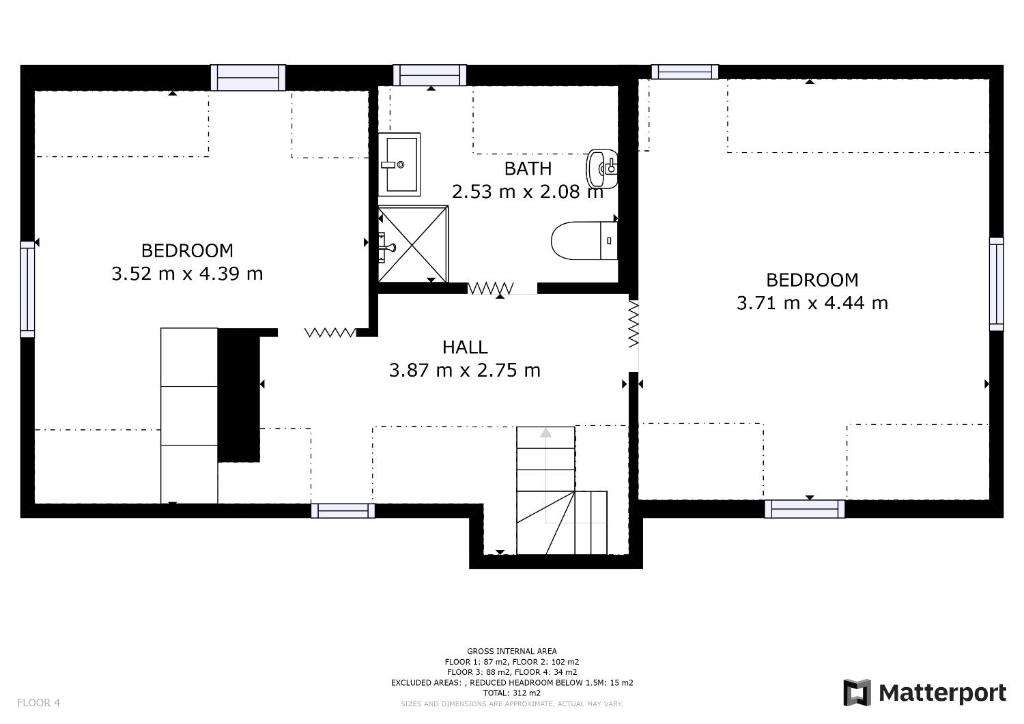 Půdorys ubytování Apartmány U Mirase