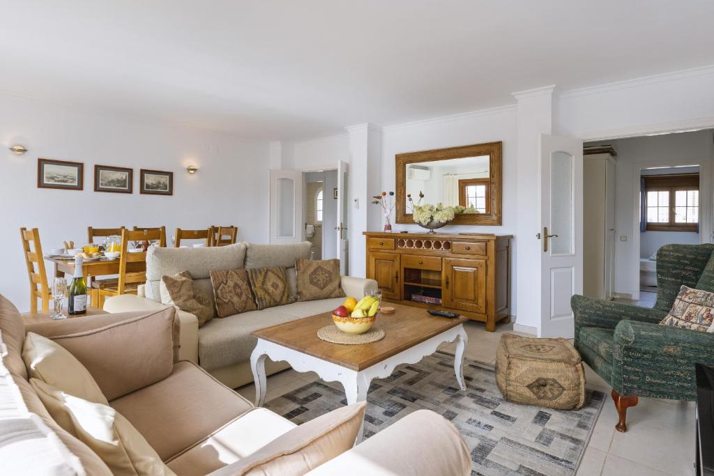 Posezení v ubytování La Isla Penthouse