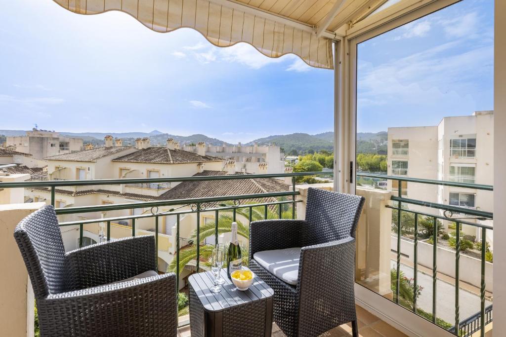 Balkón nebo terasa v ubytování La Isla Penthouse