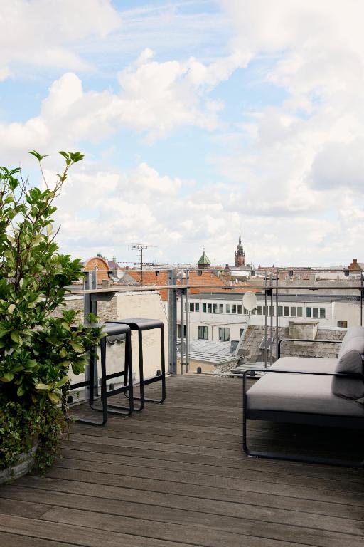 Balkón nebo terasa v ubytování Hotel Danmark
