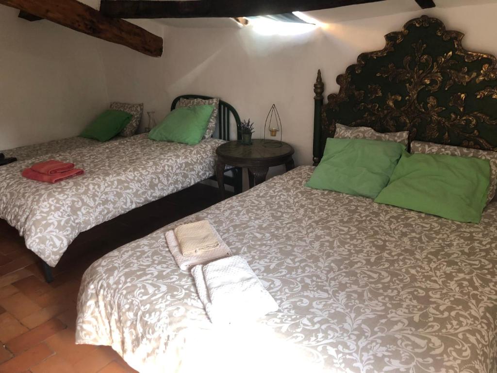 Postel nebo postele na pokoji v ubytování Mas La Coma
