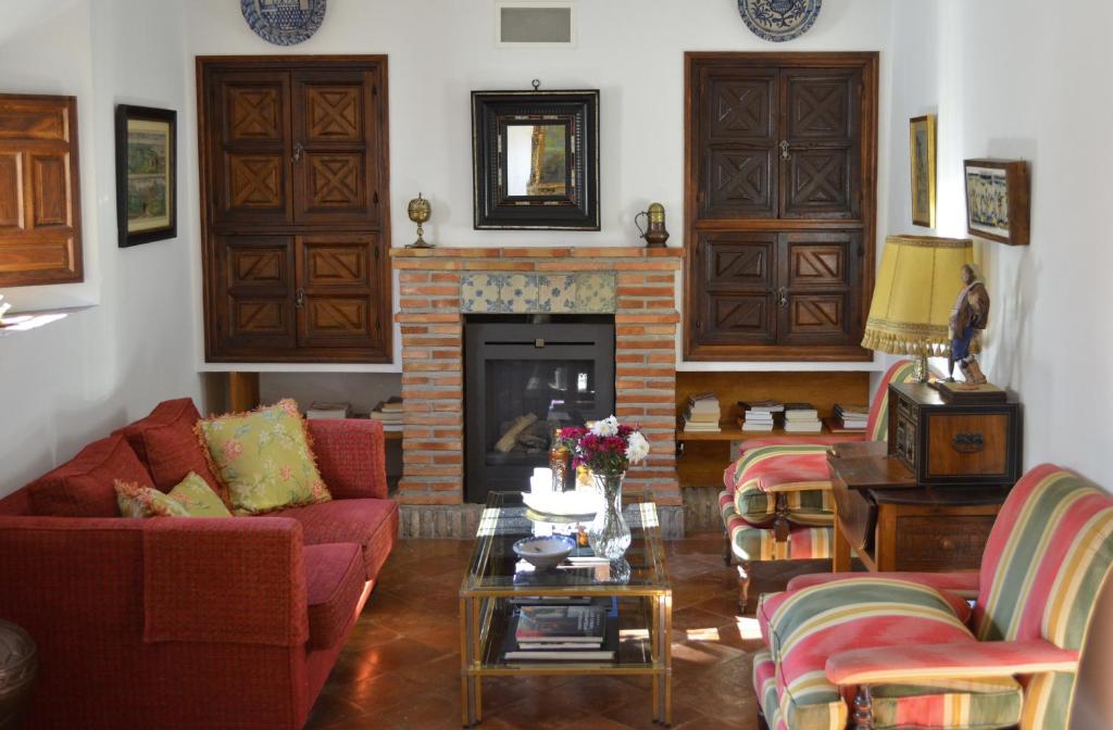 Posezení v ubytování Hotel Santa Isabel La Real