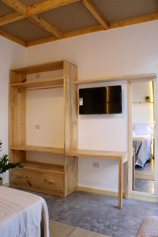 TV a/nebo společenská místnost v ubytování MAKTUB PREA HOSTEL