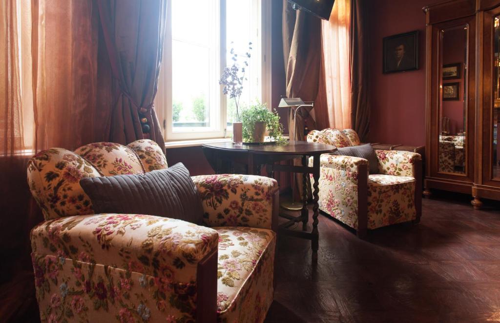 Posezení v ubytování B&B De Lachende Engel
