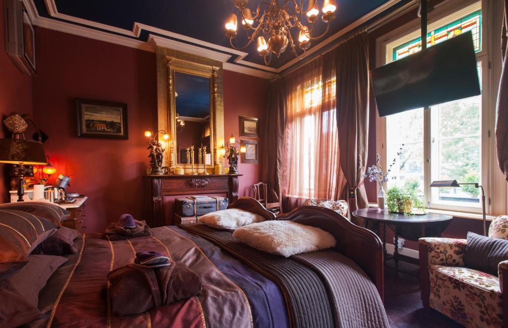 Posezení v ubytování B&B De Lachende Engel