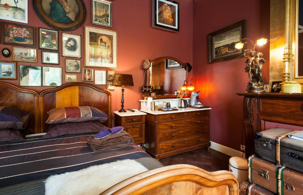 Posezení v ubytování B&B De Lachende Engel