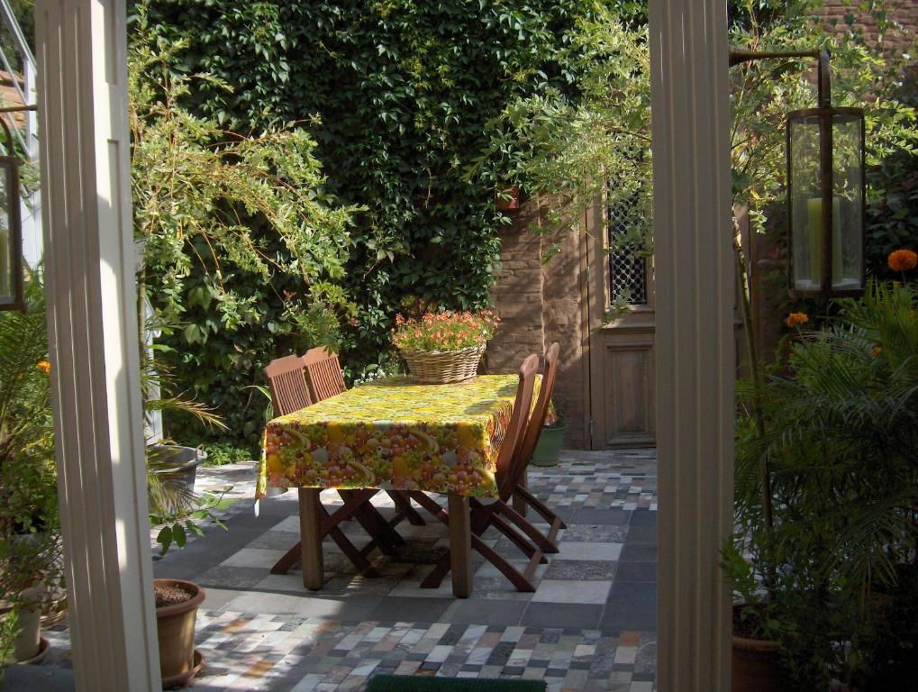 Zahrada ubytování B&B De Lachende Engel