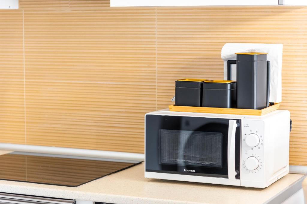 Kuchyň nebo kuchyňský kout v ubytování Atlantic Smart Home, Hi-End Services, Media Stream