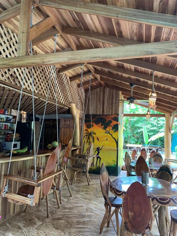 Restaurace v ubytování Casa Mambo