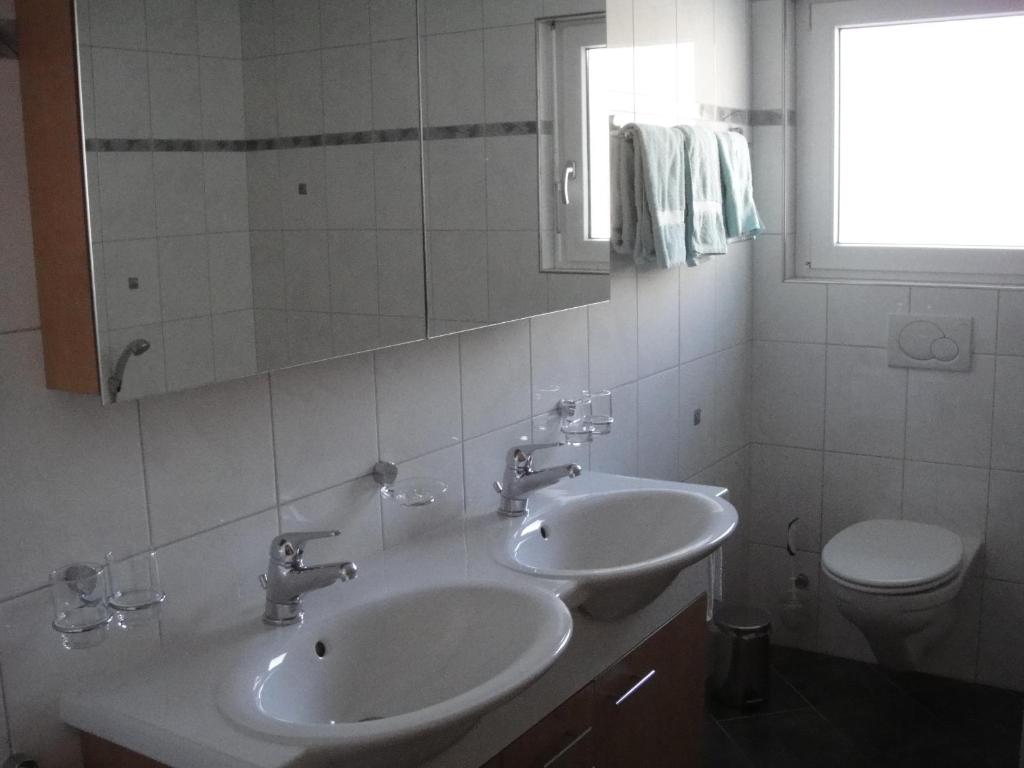 Koupelna v ubytování Haus Alpenstern