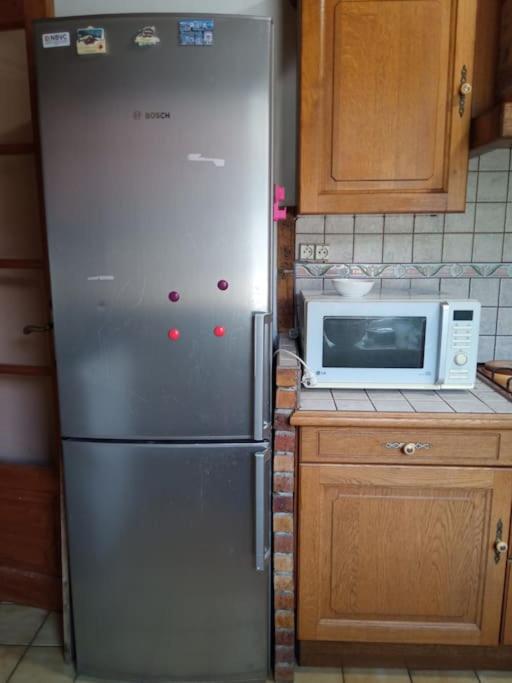 Kuchnia lub aneks kuchenny w obiekcie Gîte de la traverse, 2 à 6 personnes