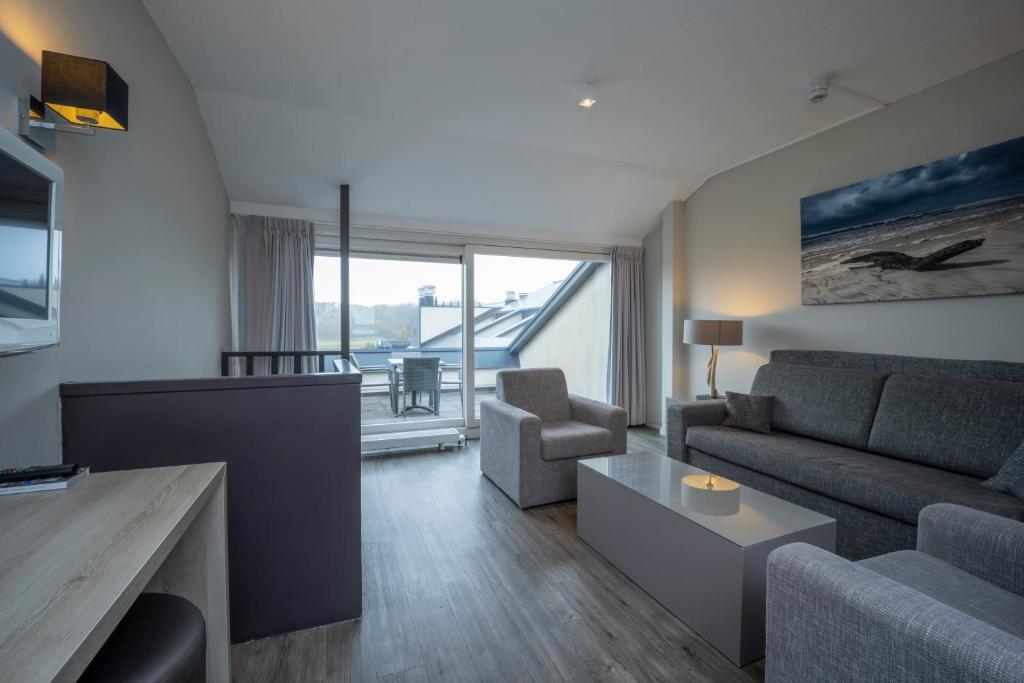 Posezení v ubytování Fletcher Zuiderduin Beachhotel