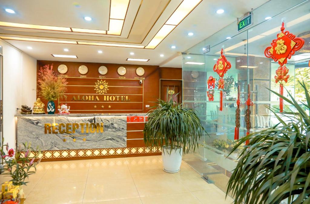 Vstupní hala nebo recepce v ubytování Aloha Hotel