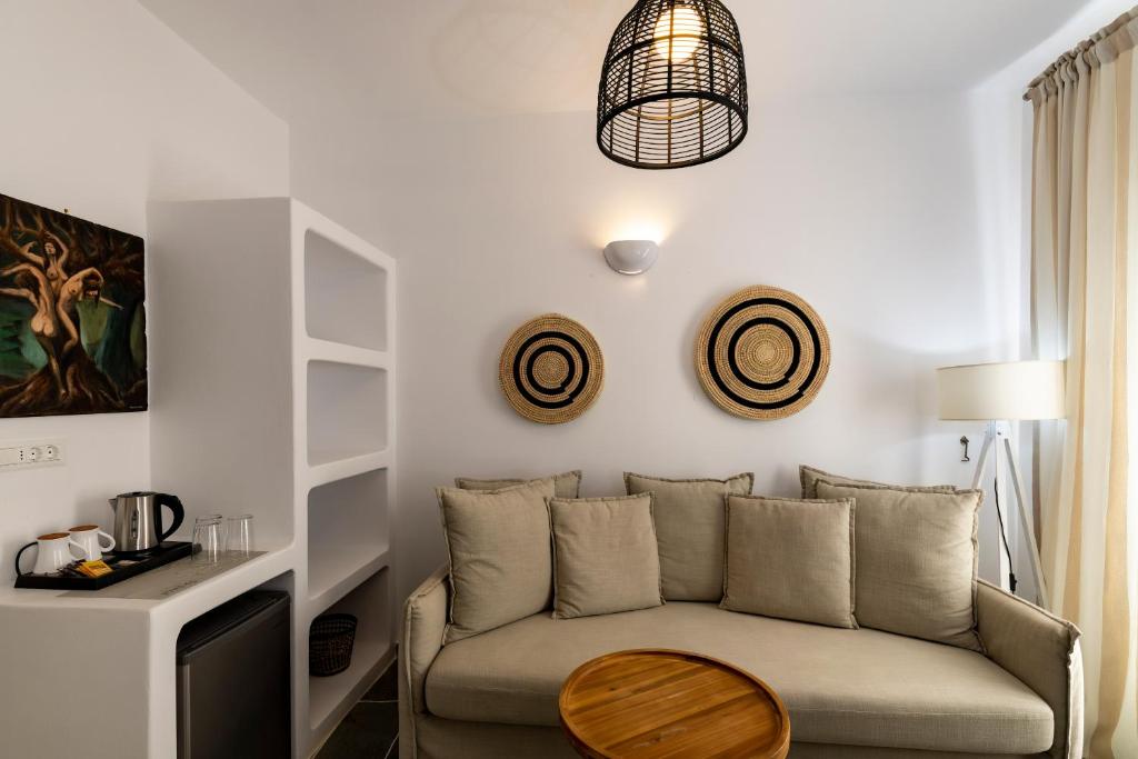 Posezení v ubytování Nymfes Hotel