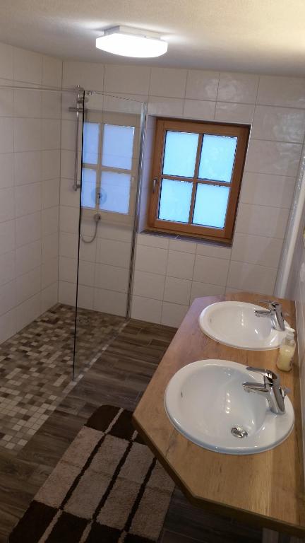 Kúpeľňa v ubytovaní Ferienhof Leo
