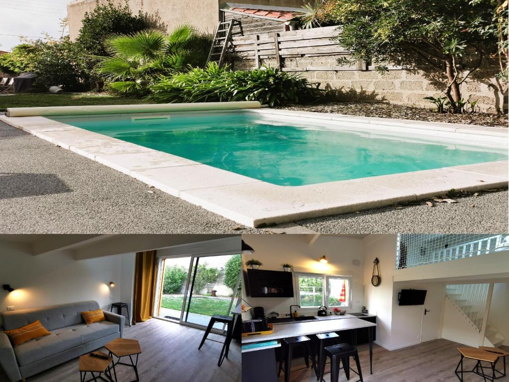 Bazén v ubytování L Annexe - Studio avec Piscine Privee nebo v jeho okolí
