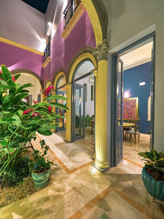 Zahrada ubytování Casona 66 Merida Boutique Hotel