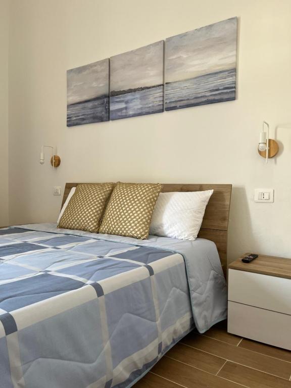 Postel nebo postele na pokoji v ubytování Le Tortorelle