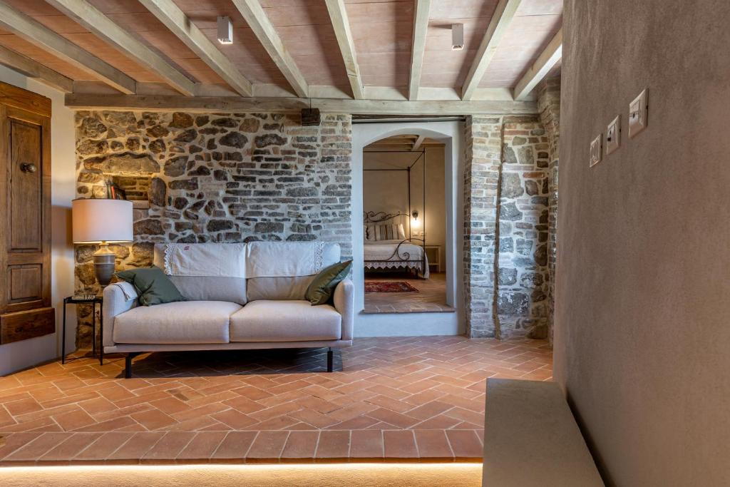 Posezení v ubytování Casa Mustiola