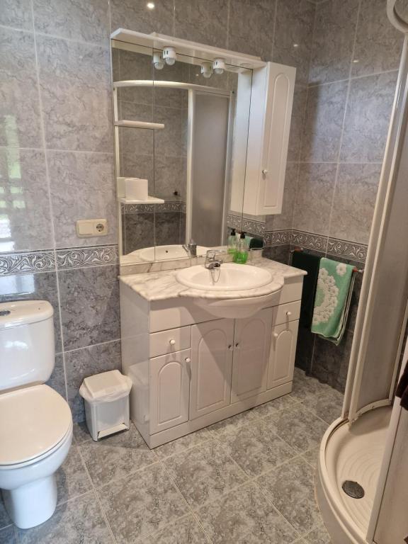 Koupelna v ubytování Hostal Lizuniaga