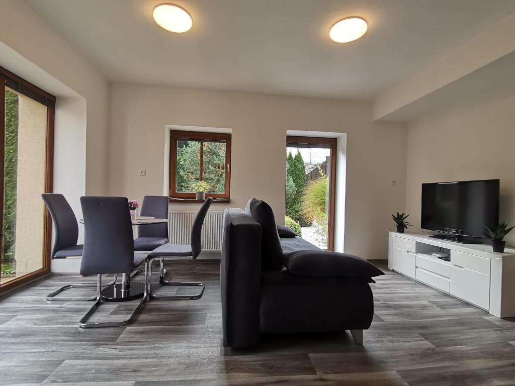 TV a/nebo společenská místnost v ubytování Apartmány Paseky - Jablonec nad Nisou