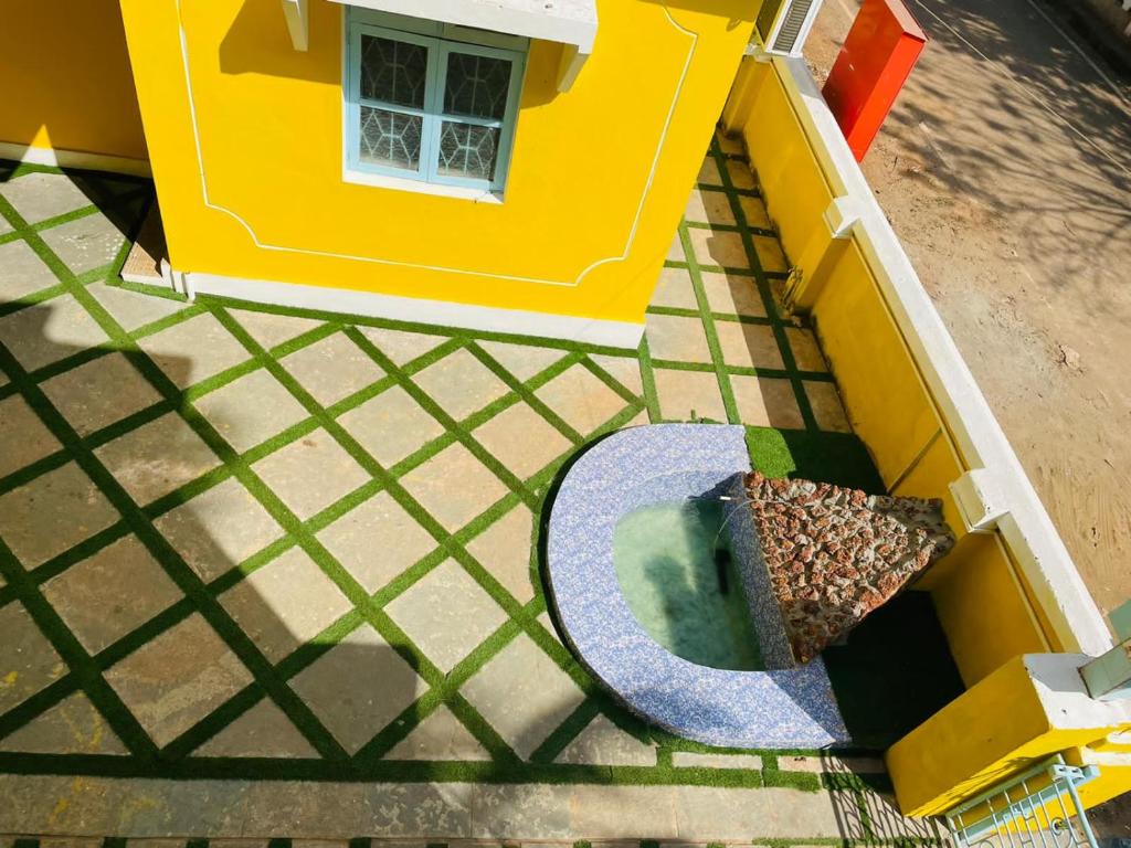 Patio nebo venkovní prostory v ubytování Trippy Spot Hostel & Cafe