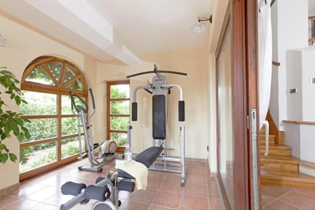 Fitness centrum a/nebo fitness zařízení v ubytování Villa Aurata in Ližnjan (Haus für 8-9 Personen)
